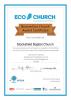 Stocksfield Baptist Church's Eco Church Bronze Award Certificate
